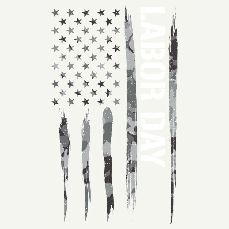 Fête du Travail - Drapeau américain