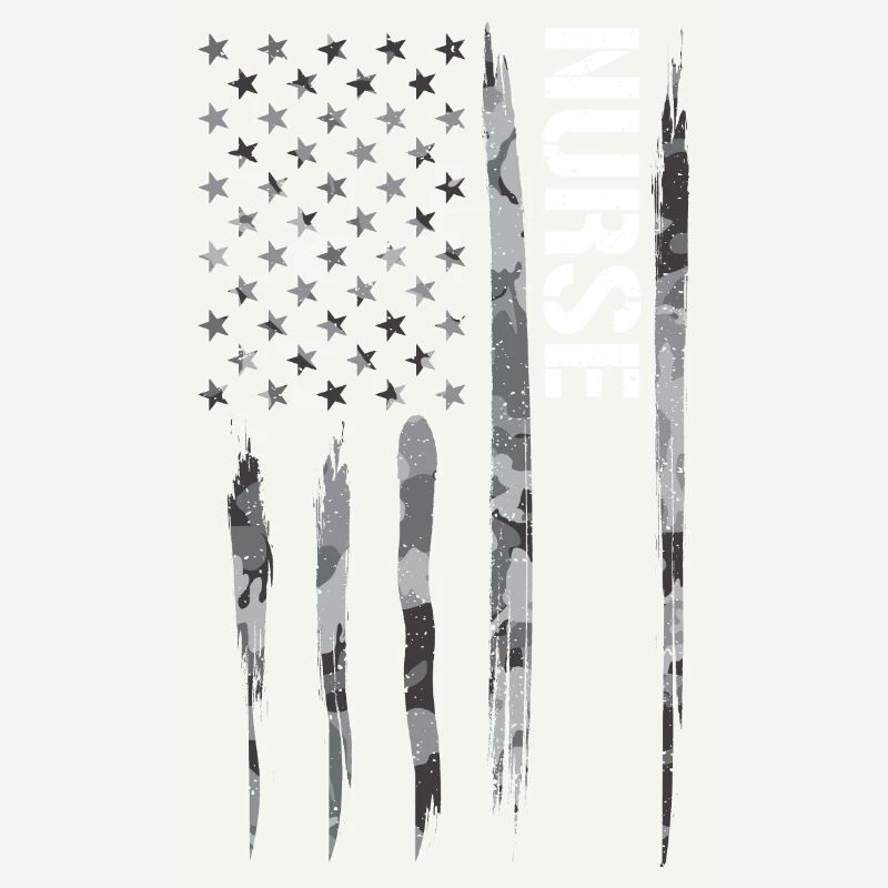 Infirmière - Drapeau américain