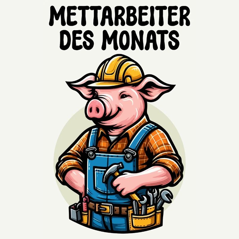 METTARBEITER DES MONATS SCHWEIN MITARBEITER ARBEIT