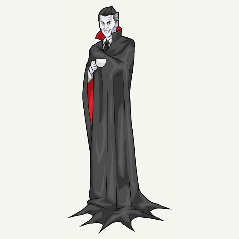 Vampir Halloween Kaffee