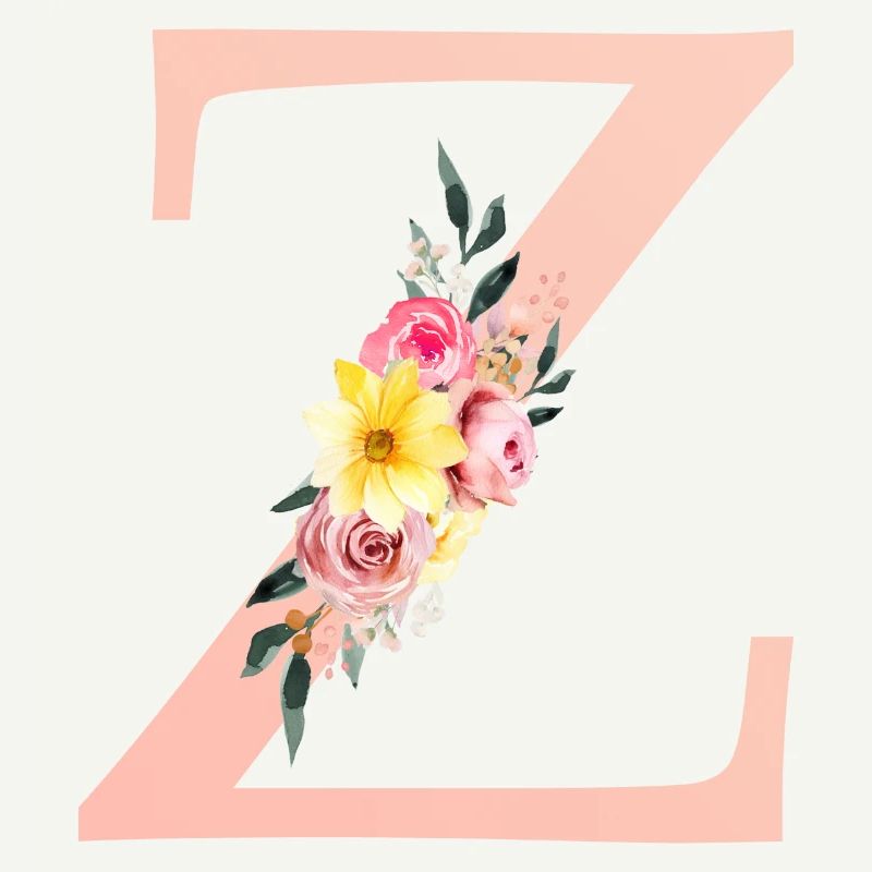 Z Monogramm Floral