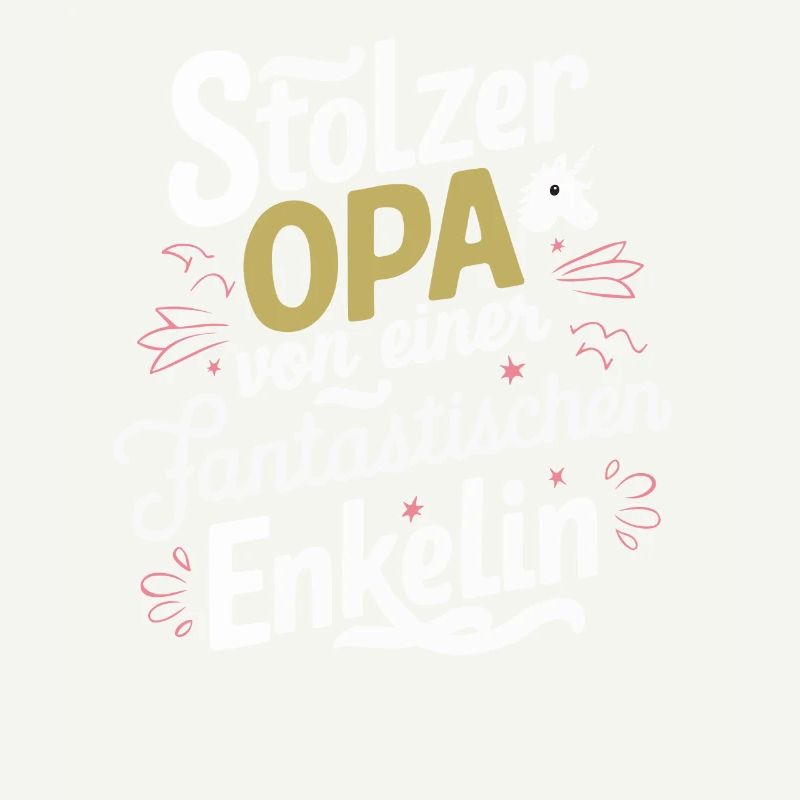 Stolzer Opa Enkelin Bester Grossvater Bald Opa