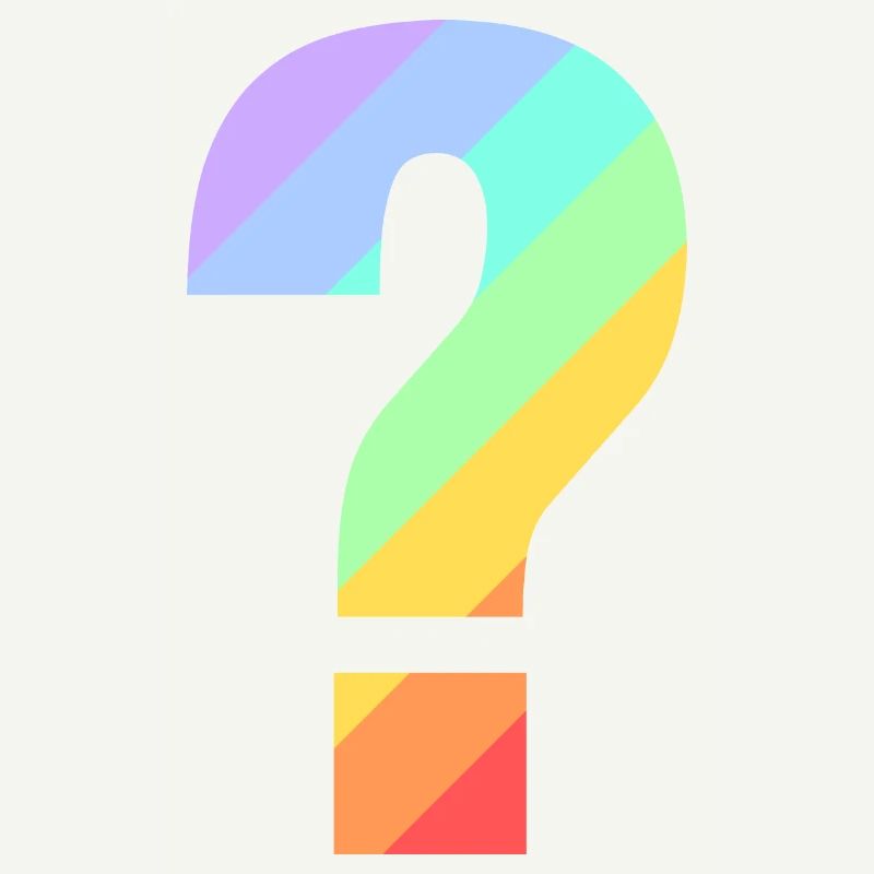 Rainbow question mark