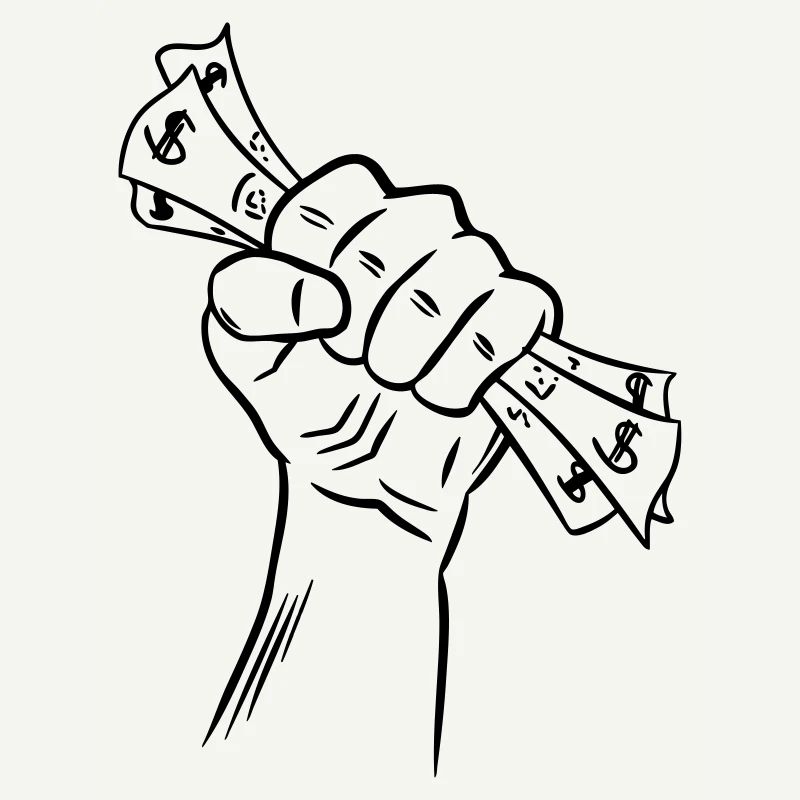 Hand with money