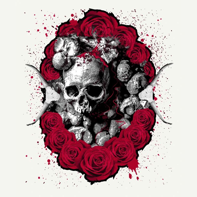 Crâne gothique mort crâne