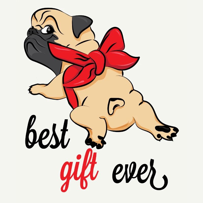 Süßer Mops als Geschenk Geschenkidee Möpse Hunde