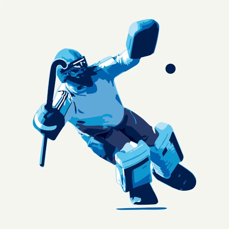 Gardien de but bleu