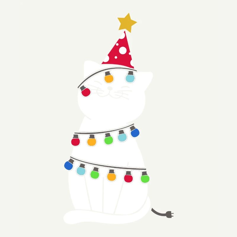 Weihnachten Katze