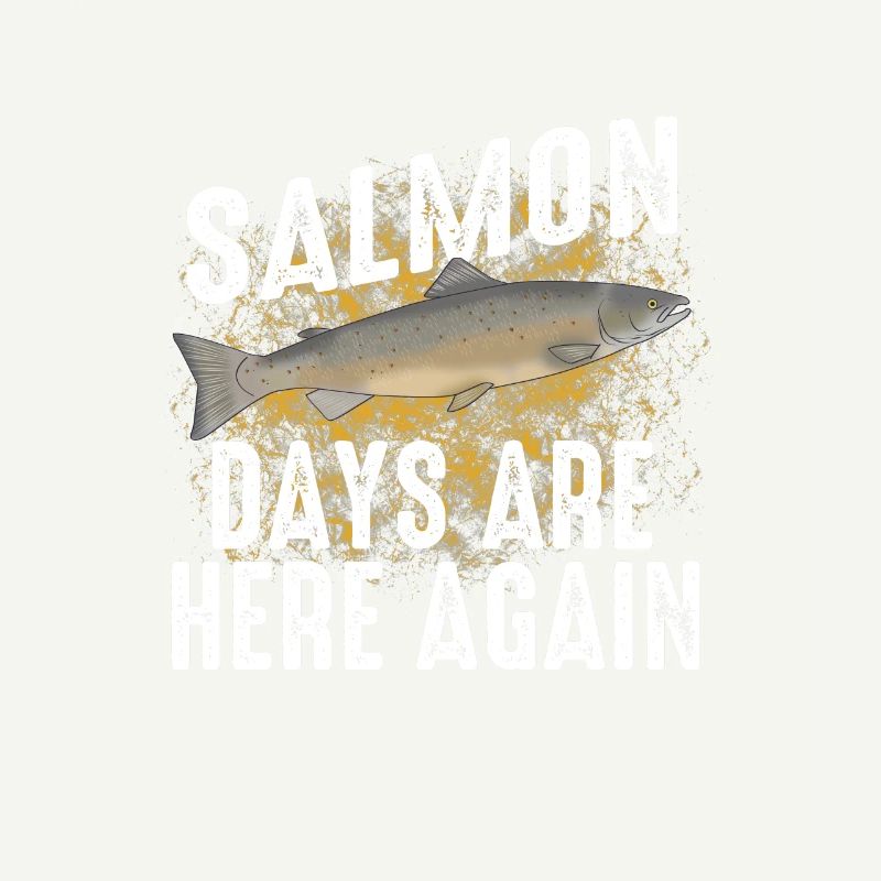 Drôle de pêche au saumon poisson eau douce cadeau