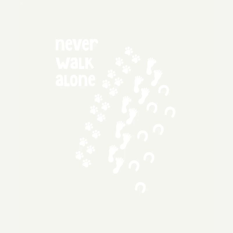 Never Walk Alone chien cheval chat