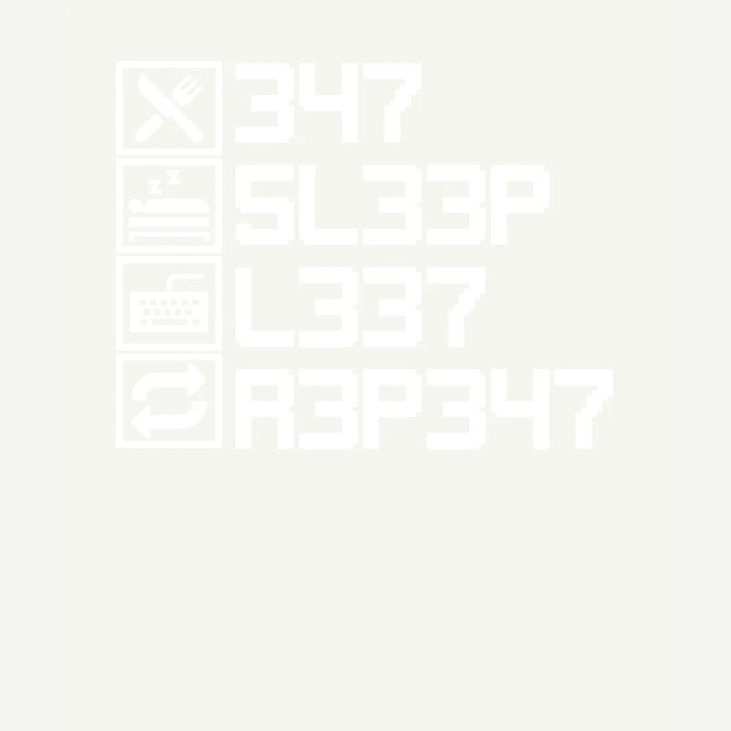 Eat Sleep Leet Repeat Lustiges Leetcode L33T 1337