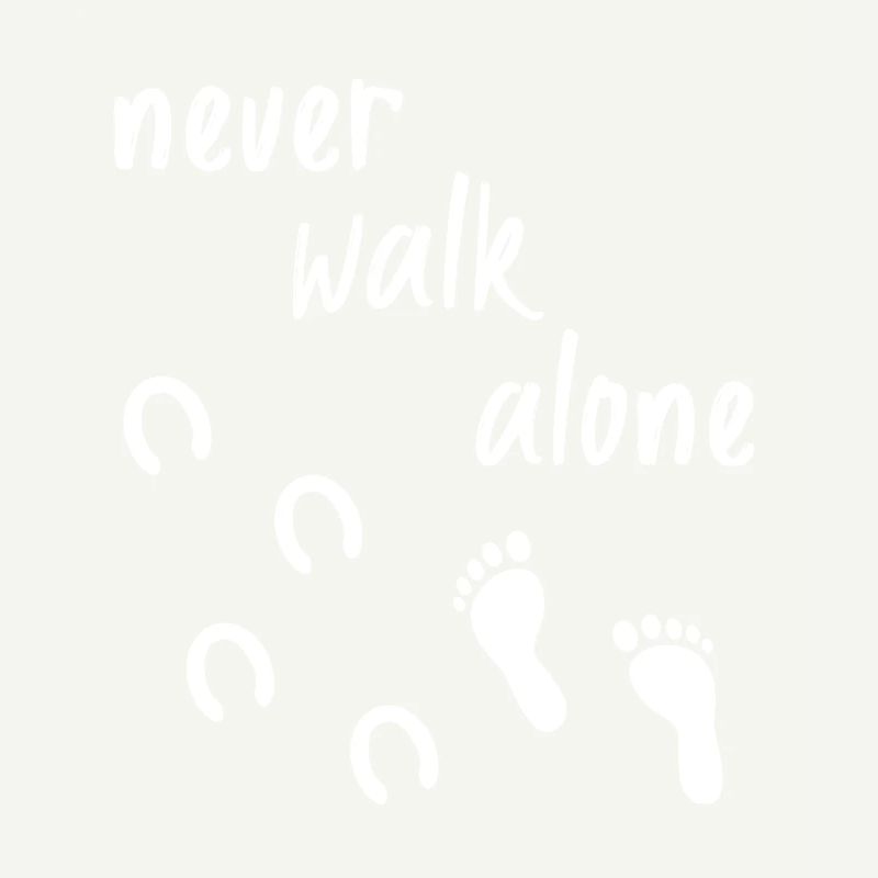 Never walk alone cheval équitation
