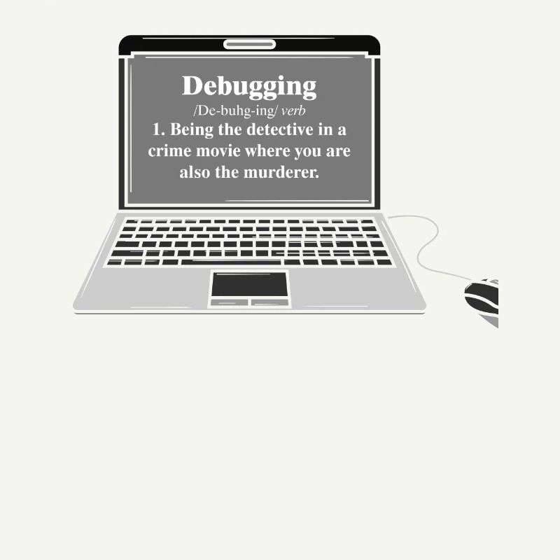 Lustiges Computer Debugging Programmierer Design