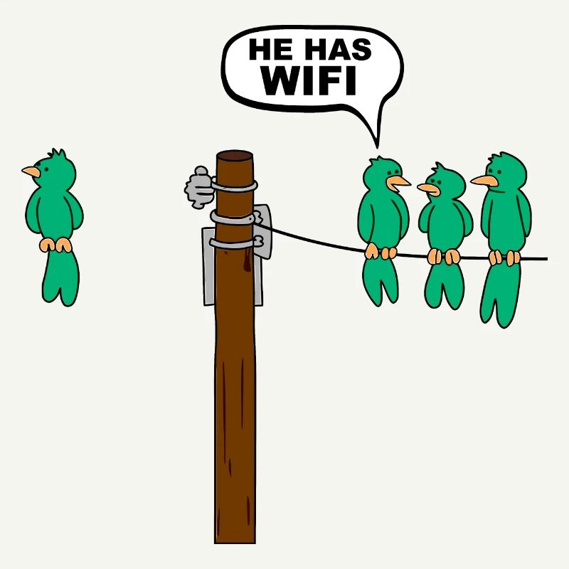Oiseau Il a Wifi Graphique