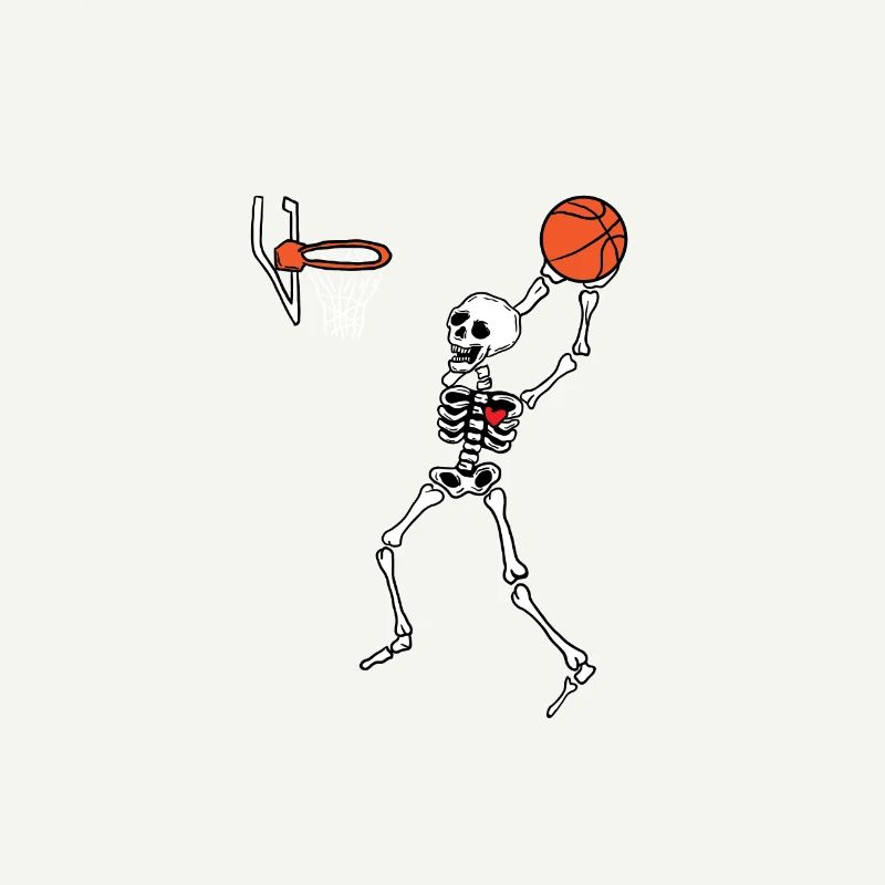Basket-ball squelette dribble panier de lancer