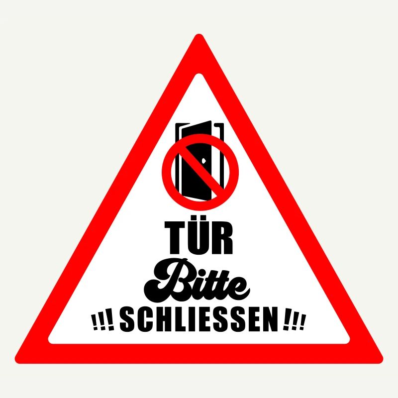 Tür schließen bitte | Farbe änderbar