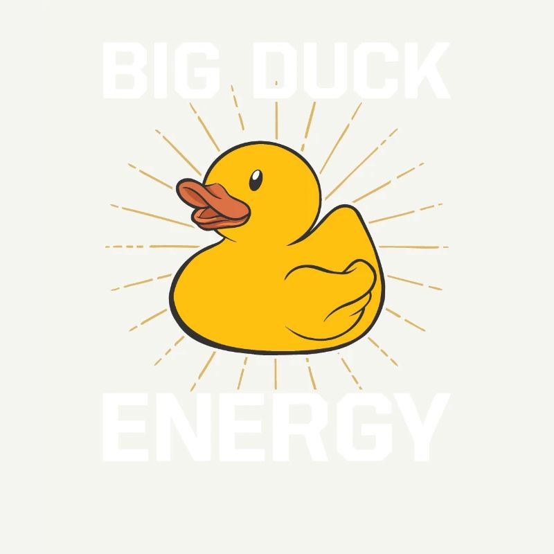 Big Duck Energy Canard grinçant Bain Canard En caoutchouc