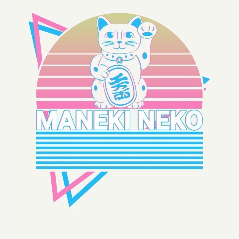 Maneki Neko Cat Retro Gift
