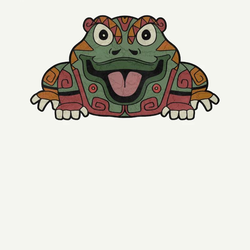 Aztec Frog Maya Inca Toltecs