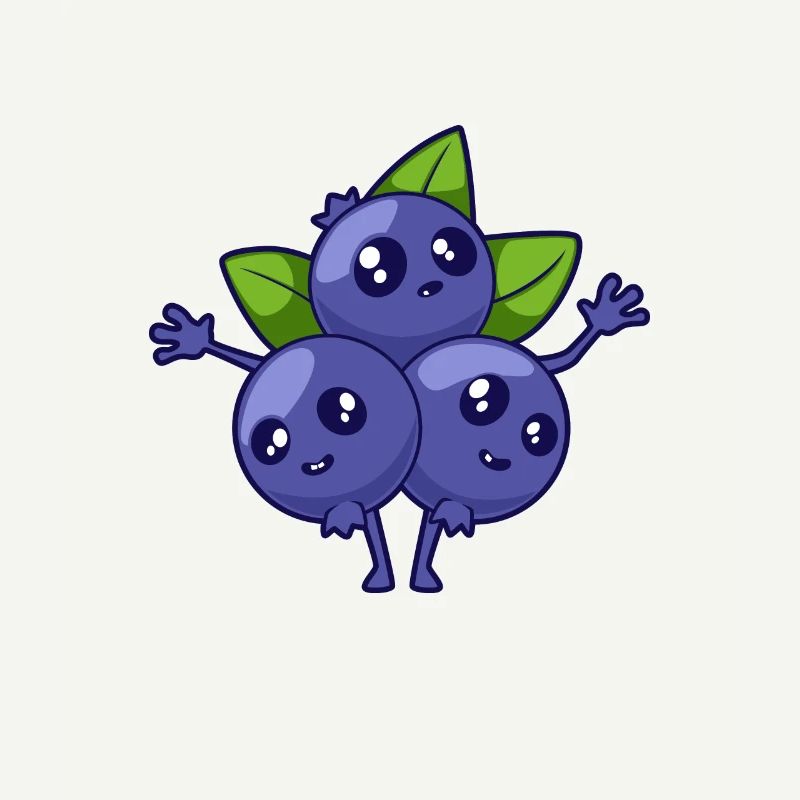 Kawaii Comic Blueberry