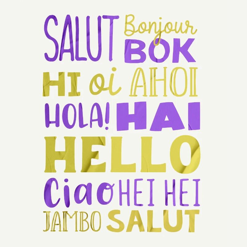 Word Hello Différentes Langues, Professeur de langue