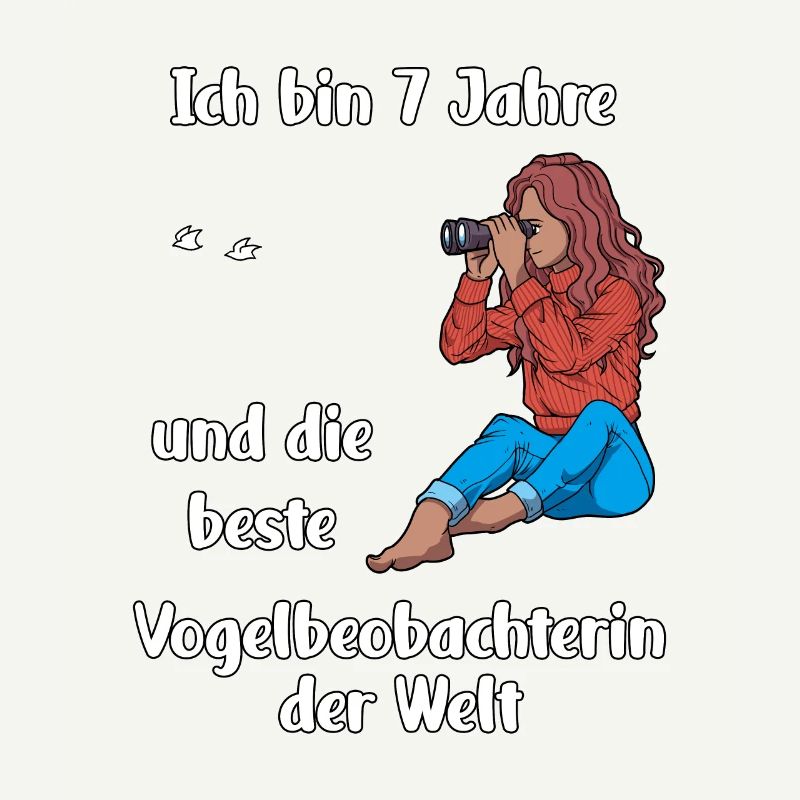 Ich bin 7 - Mädchen Vogelbeobachtung