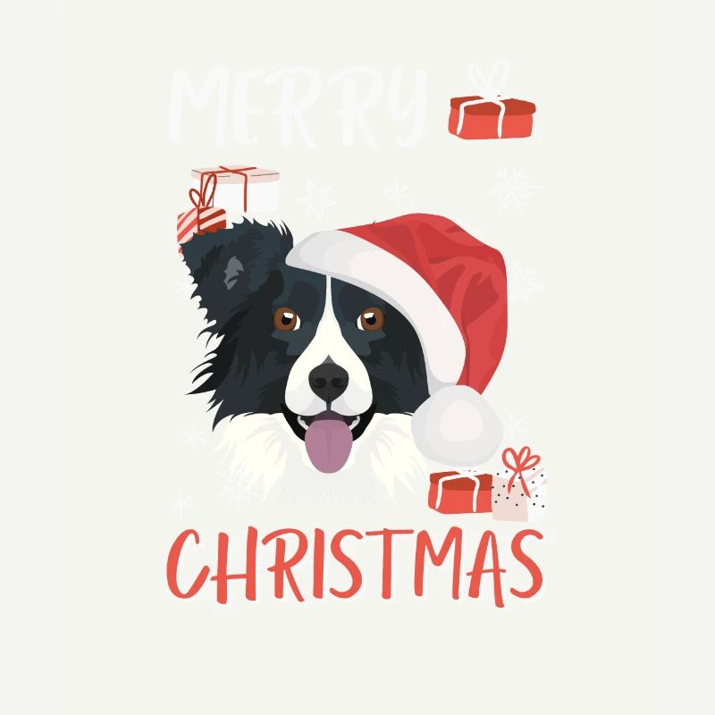 Border Collie Joyeux Noël