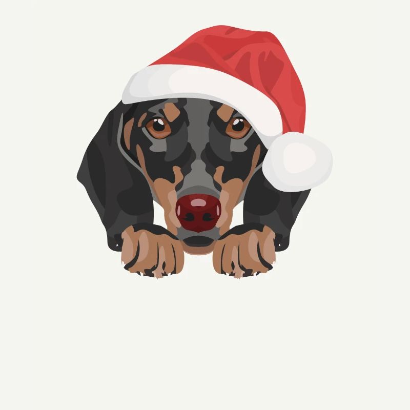 Teckel Joyeux Noël