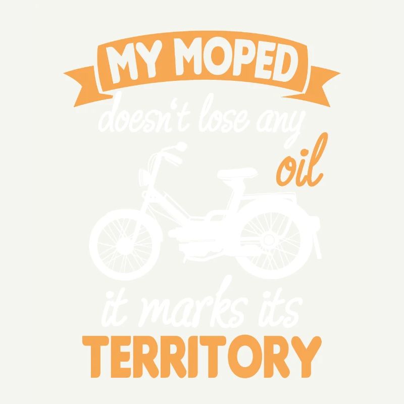 Moped Lose Oil Marks Territory Moped Driver Hobbyist