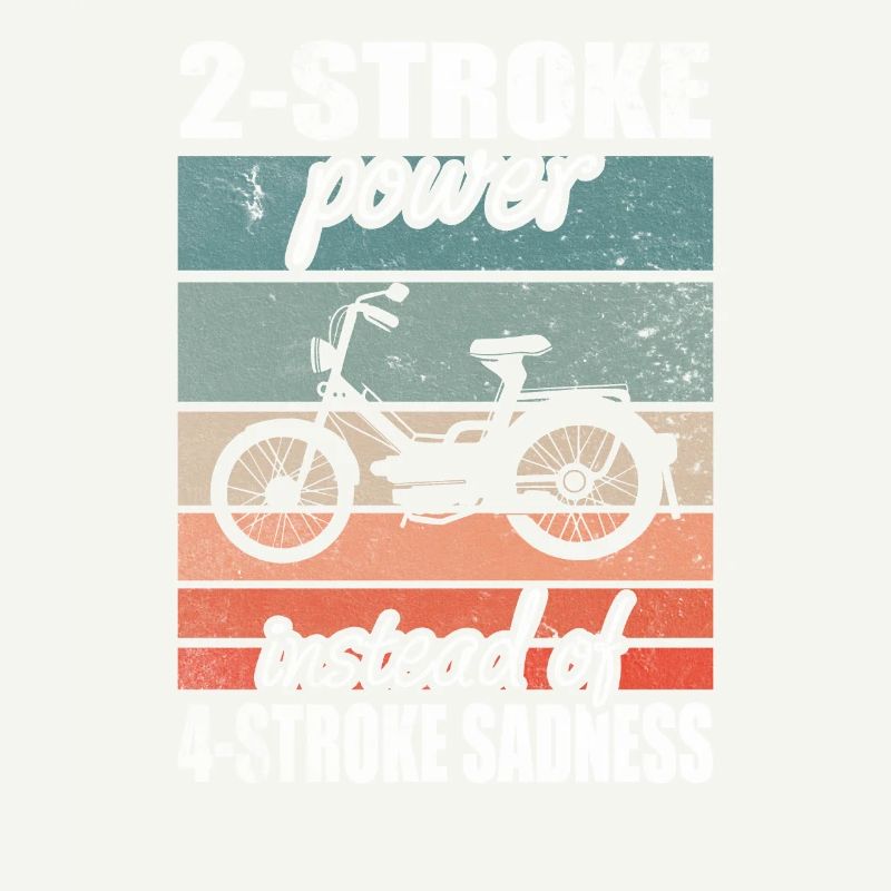 2 temps Power 4 temps tristesse vintage cyclomoteur cyclomoteur
