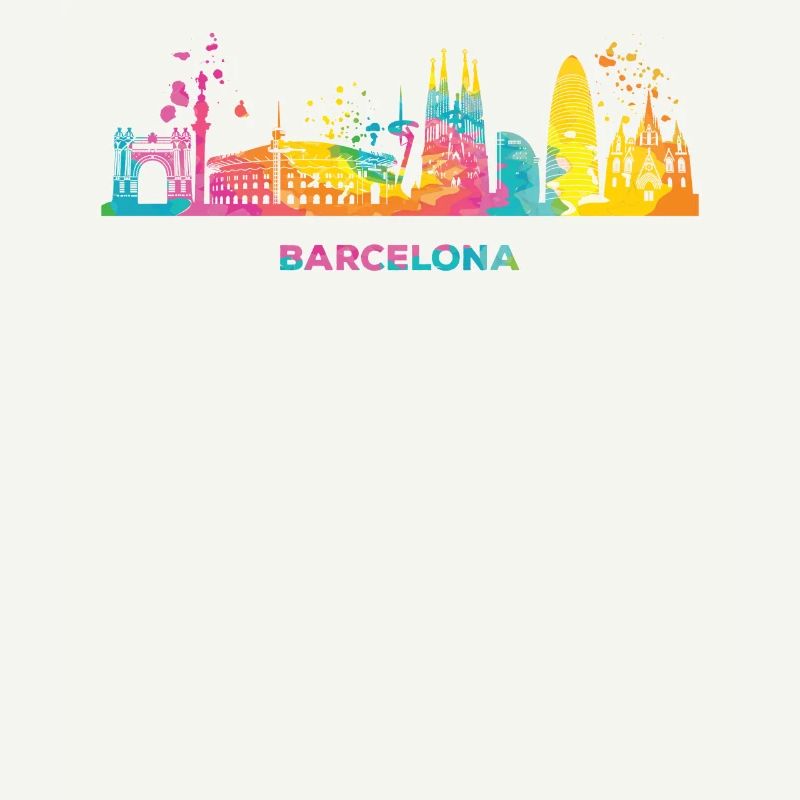 Barcelonische Skyline Barcelone