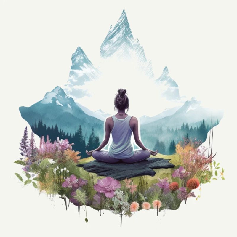 Meditation in the mountains