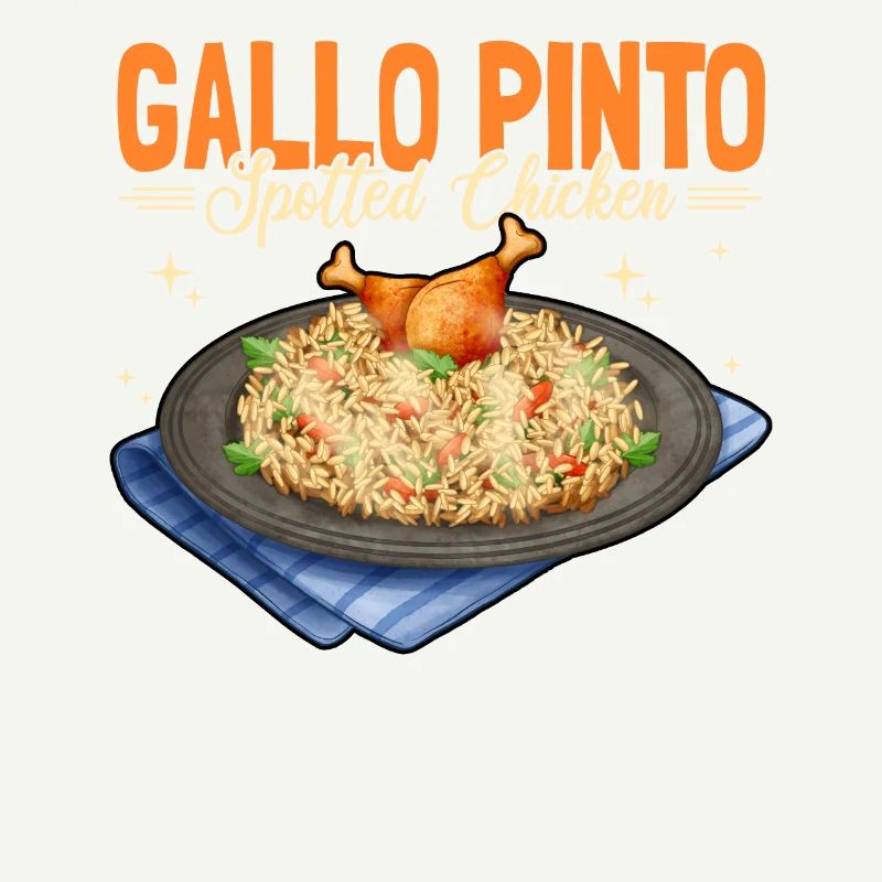Gallo Pinto Poulet tacheté