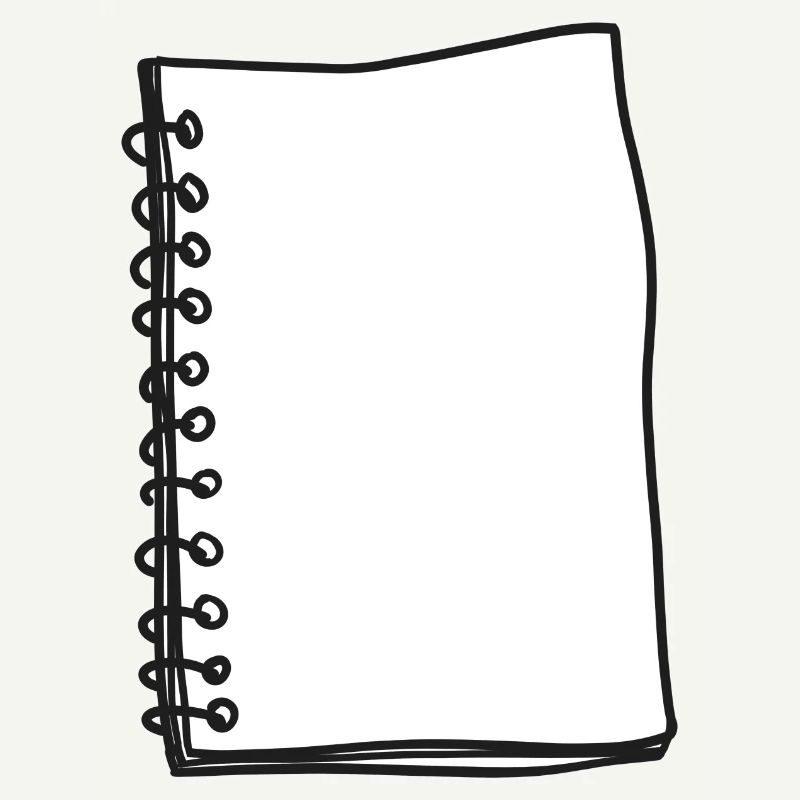 Notebook Banner Drawing