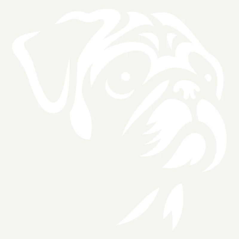 Mops Silhouette Haustier Minimalistisch Elegant