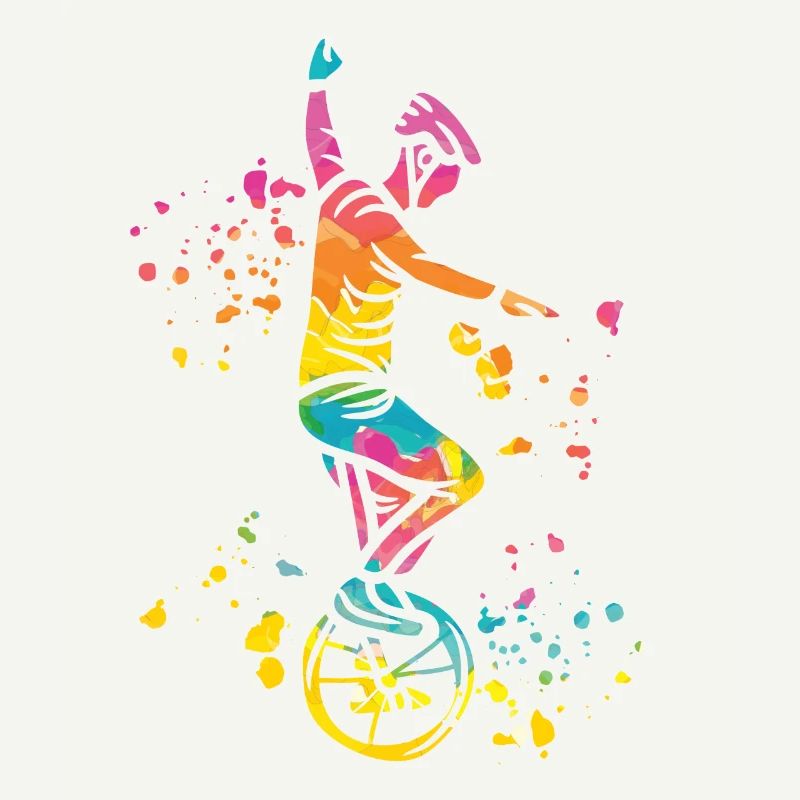 Einradfahrer Einradfahren Einrad