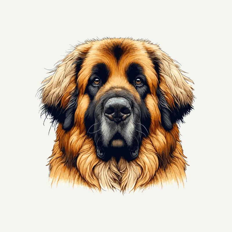 Visage de chien - Leonberger