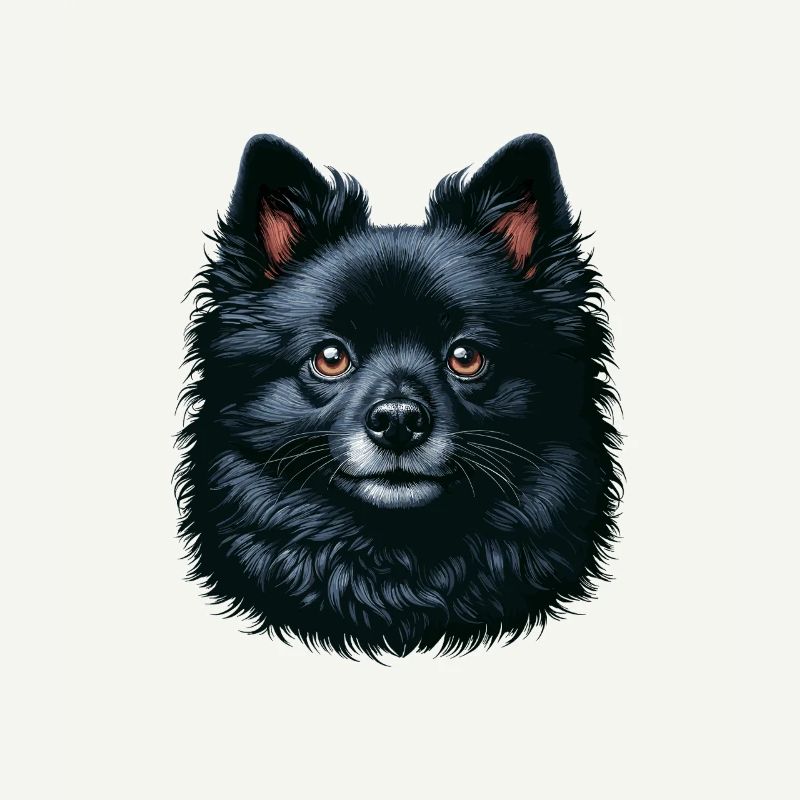 Hundegesicht - Schipperke