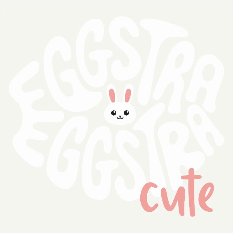 Eggstra lapin mignon mignon chasse aux œufs de lapin de Pâques