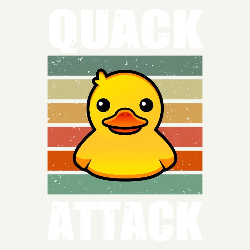 Quack Attack Jaune Canard en caoutchouc Canard en caoutchouc