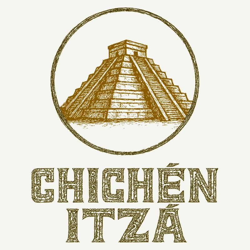 Chichen Itza Temple Vintage