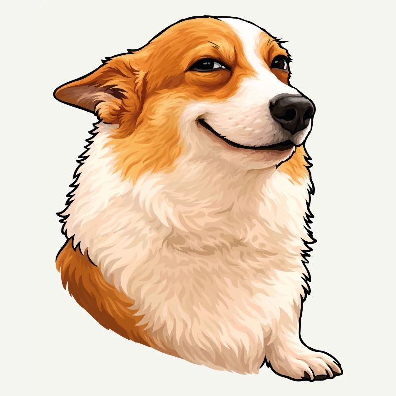 Corgi suffisant – Œil de chef avec attitude