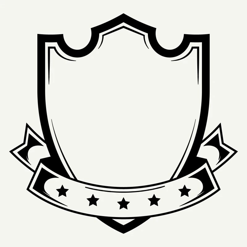 wappen leer schild form