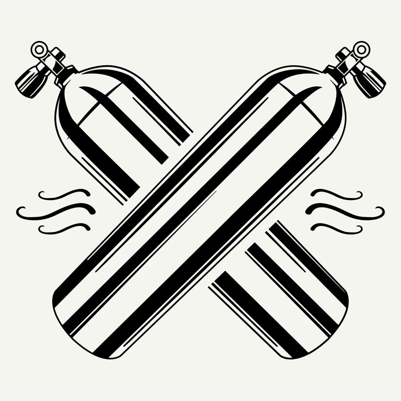 diving oxygen bottle icon apnea