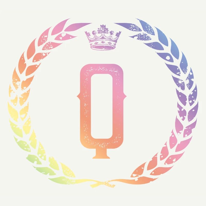 Q Buchstabe Kranz
