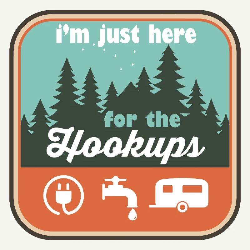 I'm Just Here For the Hookups RV Camping
