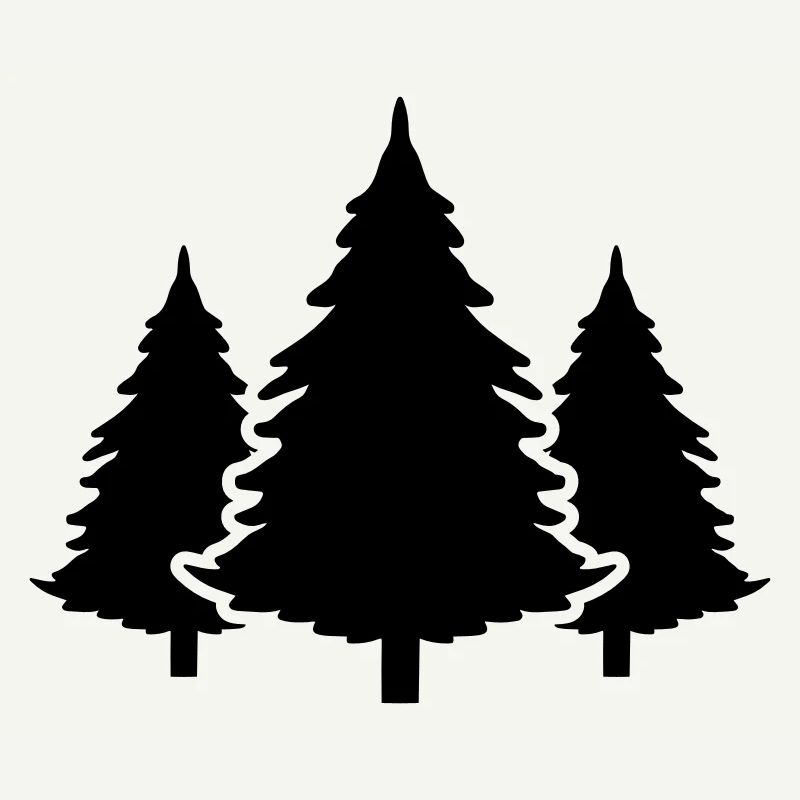 Sapin de forêt d’arbres