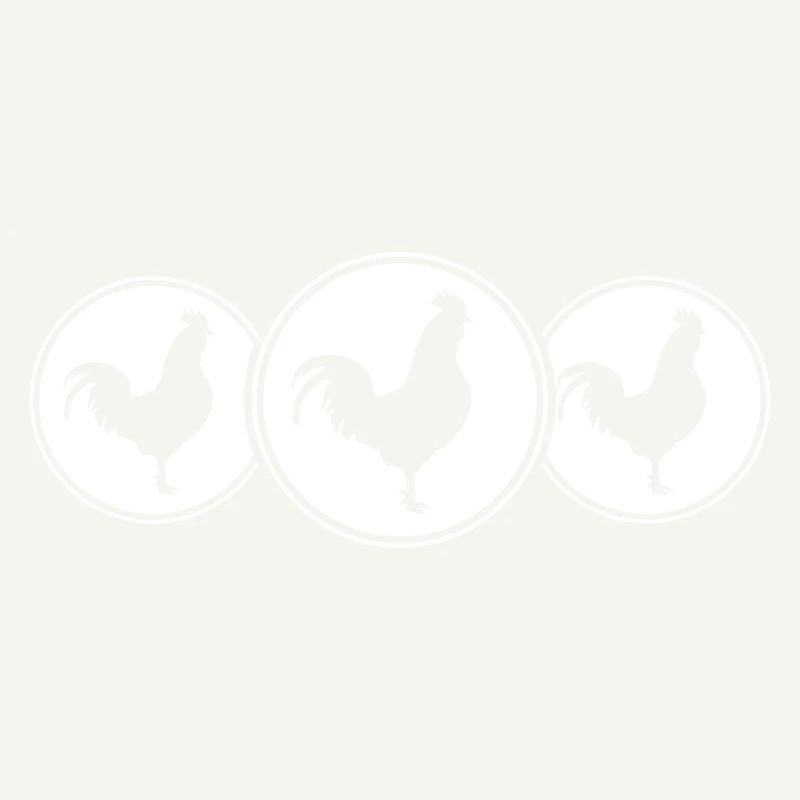 hahn silhouette kreis icon