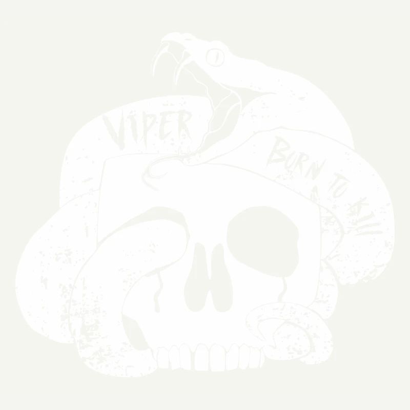 Viper Born To Kill Snake Skull