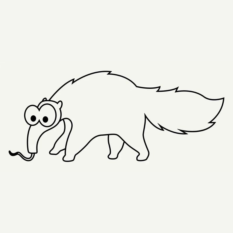 Fourmilier Comic Animal